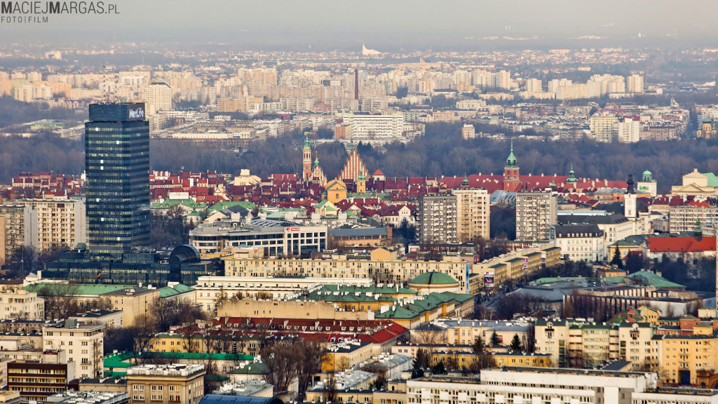 Panorama Warszawy z Warsaw Spire