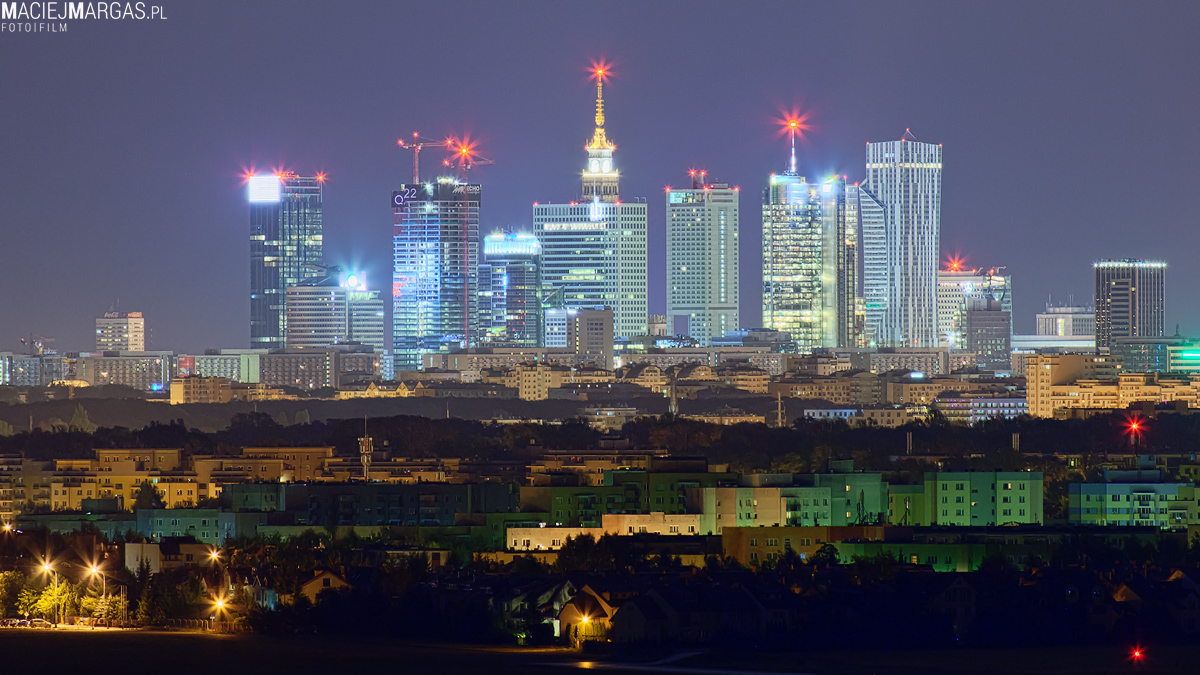 Panorama Warszawy bez PKiN